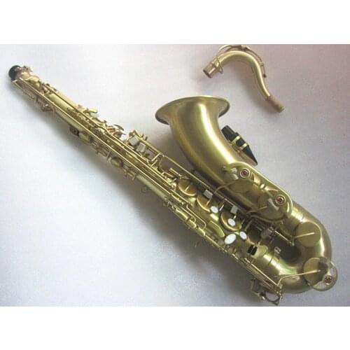 Tenor Saxophone Bronze Green drawing Bb Flat Tenor Brass playing professionally Musical Instruments Saxophone free case