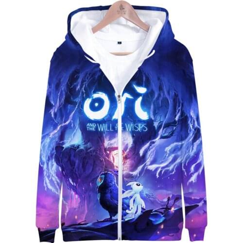Ori and The Will of The Wisps Hoodie 3D Long-sleeved Sweatshirt Boys/girls/kids Harajuku Cartoon High quality Coats Jacket