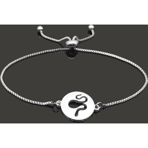 Snake Pendant Stainless Steel Bracelets for Women Jewelry Wholesale