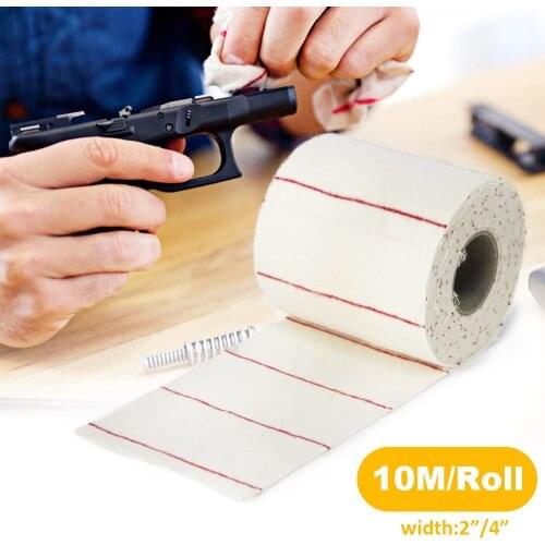 10M/roll Tactical Gun Cleaning Patch Pistol Cleaning Cloth Gun Cleaner for Rifle Handgun Shotgun Cleaning Tool for Hunting