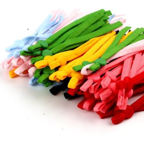 20pcs Adjustable Mask Sewing Elastic Band Cord With Buckle Stretchy Mask Earloop Lanyard Earmuff Rope DIY Making Supplies