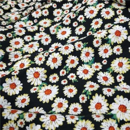 2020 Fashion Daisy Dress Stretchy Chiffon Material Tissue Fabric DIY Clothing Material DIY Sewing Textile Summer Cloth