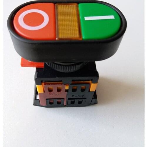 4pcs control switch Reset switch APBB-22N double bond 2 bit with light control button switch reset type 22mm/25mm hole