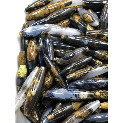 Meng dzi bead, nine-eyed stone shale dzi bead, sky eye totem, blue bottom accessories, DIY pendant wholesale, clear texture