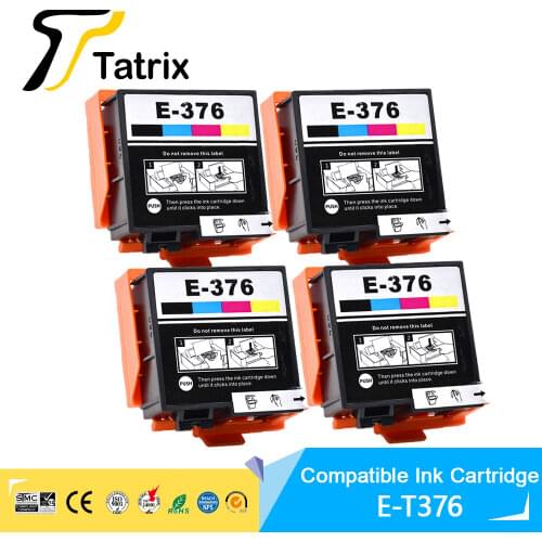 Tatrix Integration Inkjet Dye Ink T3760 T376 For Epson Compatible Ink Cartridge With Chip Suit For Epson PictureMate PM-525