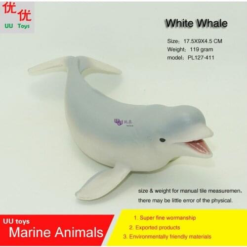 Hot toys Beluga Whale (White whale) Simulation model Marine Animals Sea Animal kids gift educational props (Rhincodon typus)