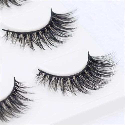 HBZGTLAD Sexy 100% Handmade 3D mink hair Beauty Thick Long False Mink Eyelashes Fake Eye Lashes Eyelash High Quality