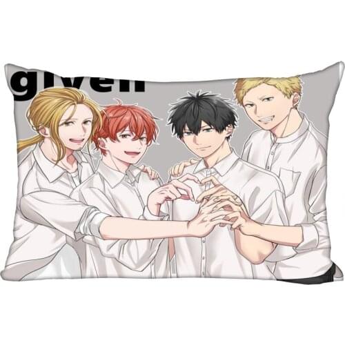 Nice Given Anime Pillowcase 45x35cm(One Side) New Rectangle Zipper Print Throw Wedding Decorative Pillowcase Cover