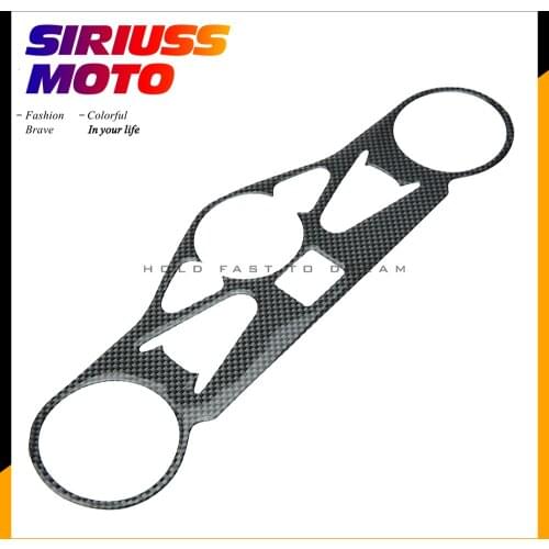 Motorcycle Carbon Fiber Pattern Top Triple Clamp Yoke Sticker Case for HONDA CBR1000RR CBR 1000RR 2008-2011