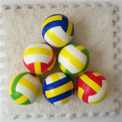 Children 6.3cm Stress Balls Volleyball Foam sponge soft Ball Toys for Kids Baby Girls boys Gift