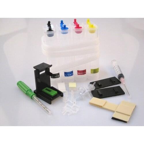 BLOOM CISS DIY ink kit Supply System for 63 XL Black for HP DESKJET 3630 3632 Officejet 4652 4655 ENVY 4522 Printers