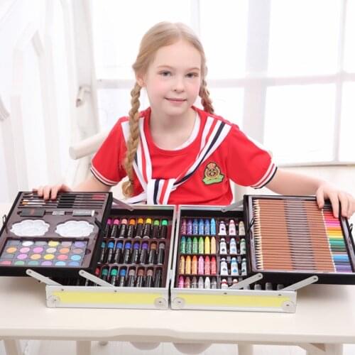 Brush Painting Set Childrens Painting Tools Birthday Gift Primary Watercolor Learning Supplies Gift Sets Kids Stationery