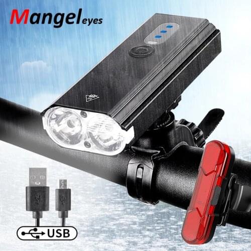 Wheel Up Smart induction Bicycle Front Light USB Charging MTB Headlamp Aluminum Flashlight T6 LED Bike Lamp Cycling Accessories