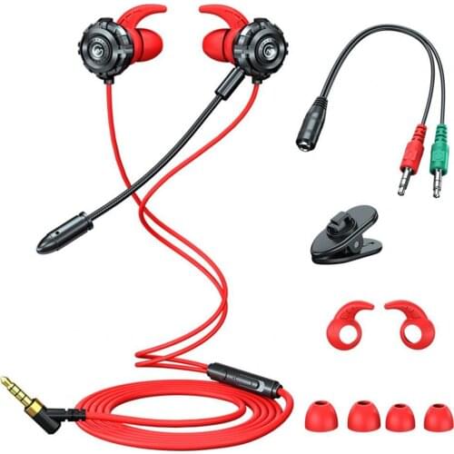 G500 Earphone Wide Compability Gaming Mic In-Ear Headset Noise Isolating Headphone for Notebook