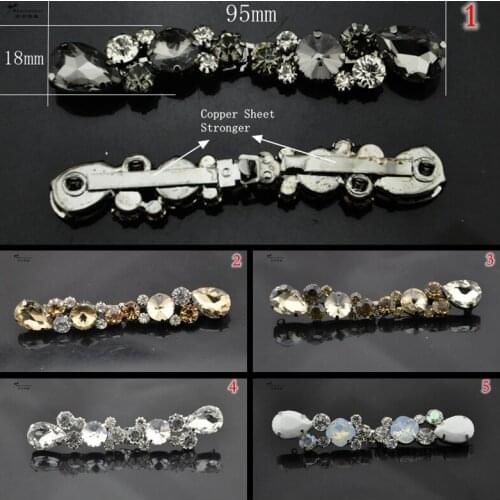 NEW High grade long metal rhinestone buckles buttons made of crystal for fur coat fashion clothes scarf.white gray coffee hydrop