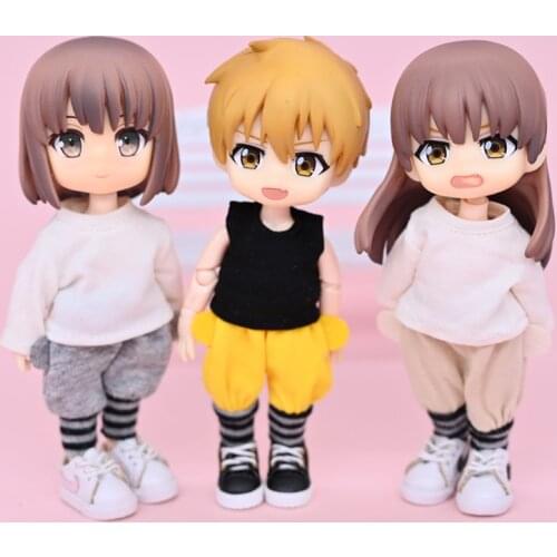 Ob11 baby pants wide leg trousers Molly GSC plain body1/12 BJD can wear radish trousers doll clothes