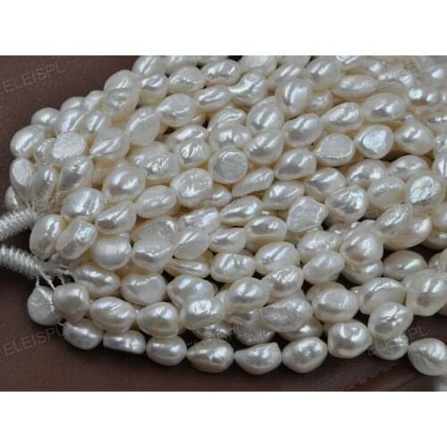 Wholesale 5 strands 11-13mm white Baroque pearl loose strings