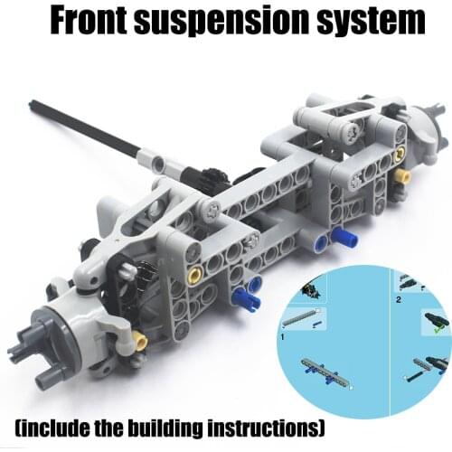 The 78-piece front suspension system of MOC technical parts is compatible with Lego, suitable for children and boys toys