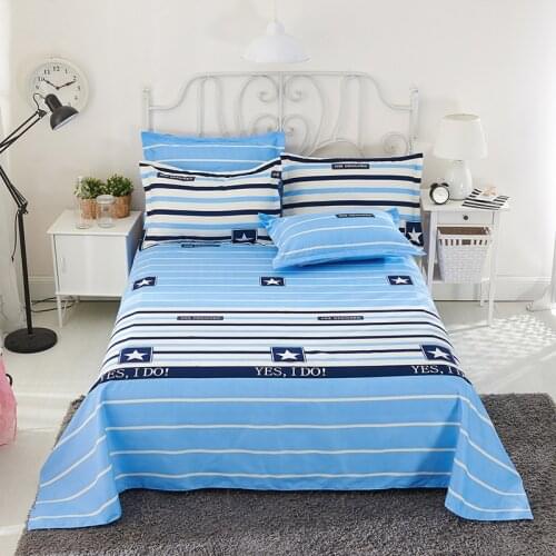 Bed sheets ropa de cama sabanas cama matrimonio brushed bed sheet student dormitory bed sheet
