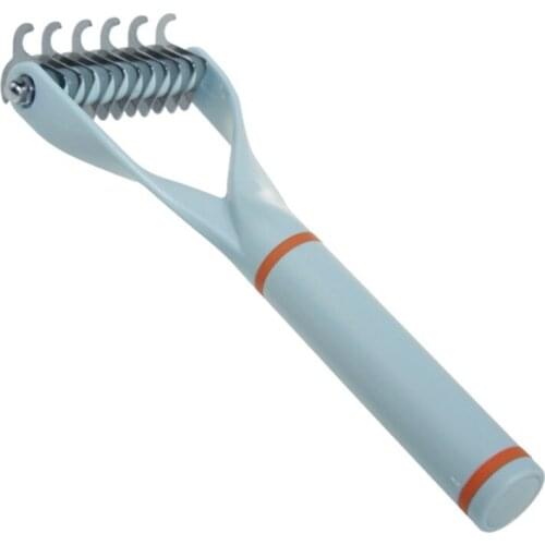 Pet Comb Fur Trimming Dematting Deshedding Dog Brush Hair Removal Grooming Shedding Tools Long Hair Curly Double Sided