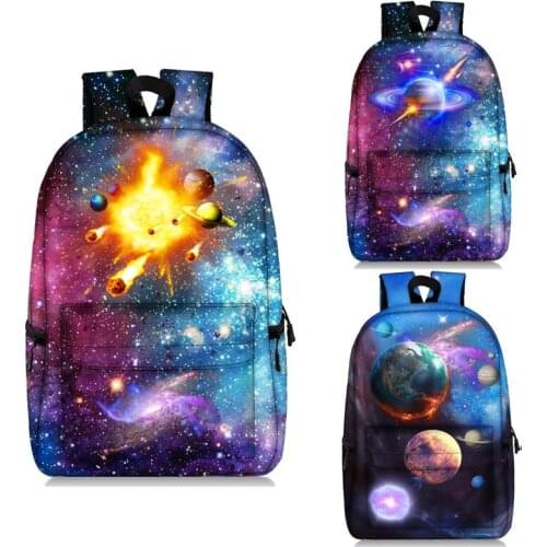 Fantasy starry sky For Teenage GirlSchool Bag Women Casual Backpack Children Book Bag Ladies' travel bag