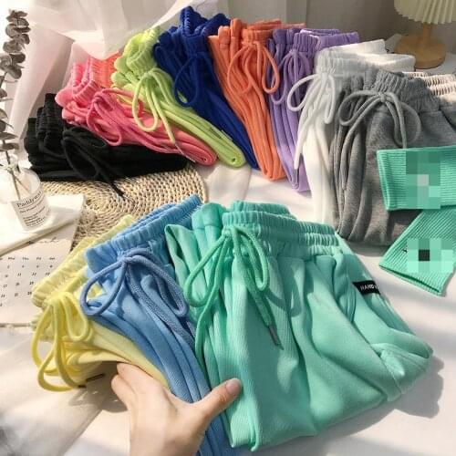 Harem Pants Kids Children Girls Trousers 2021 Spring Autumn Teenage 12 14 Years Old Clothing Colorful Green Blue Yellow Cute