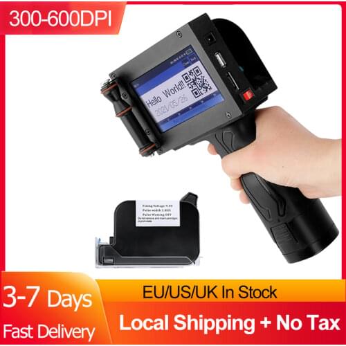 SL-127 Touch Inkjet Portable Hand Jet Handheld Printer For Logo/ Expiry Date/Batch Code/Serial Number/Label/Barcode/QR Code