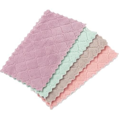 Kitchen cleaning rags fiber cloth high-efficiency absorbing water, washing tableware household cleaning towels kitchen gadgets