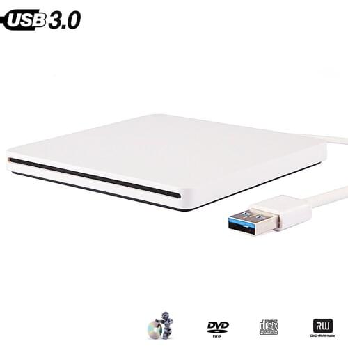 External USB 3.0 High Speed DL DVD RW Burner CD Writer Slim Portable Optical Drive for Laptop PC XP WIN 7 WIN 8 WIN 10 MAC OS