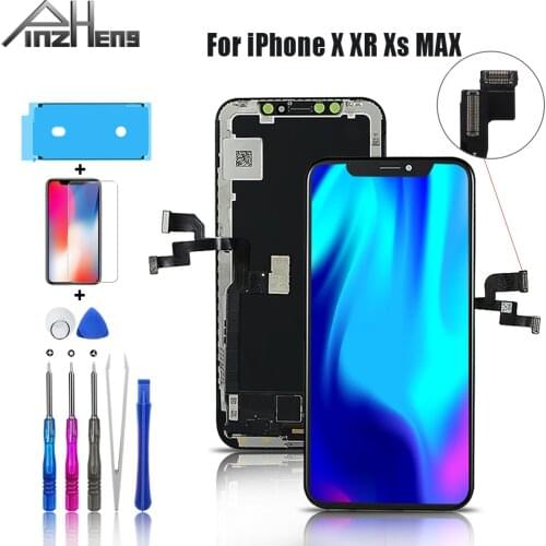 PINZHENG Screen LCD For iPhone X XR Xs Max LCD Dispaly Oled TFT OEM Quality Digitizer Assembly Repalcement Screen LCDS