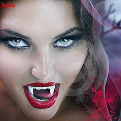 1pcs Halloween Party Cosplay Prop Decoration Vampire Tooth Zombie Ghost Devil Horror False Teeth Fangs Dentures Costume 6zHH033