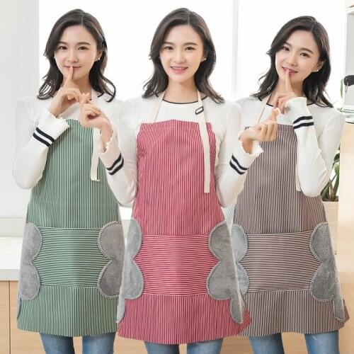AYEVIN dry hand apron Kitchen cleaning helper Gadget accessories Waterproof apron adjustable size