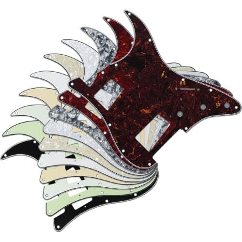 10pcs Multi Colors 11 Holes American Big Apple/Standard FD Strat Humbucker-Humbucker Guitar Pickguard Scratch Plate HH