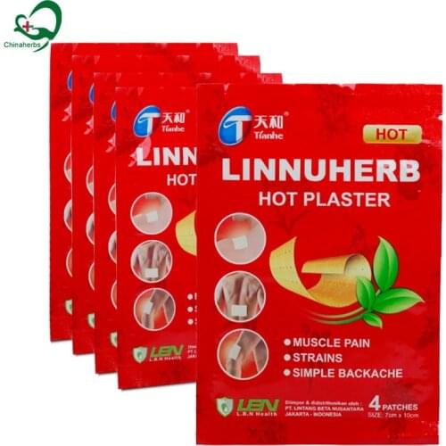 20Bags/80 Pcs Chinese Medicine Capsici Fuctus Plaster Tianhe Pain Relieve Gout Joint Pain Soreness Aches Pain Back Neck Muscles