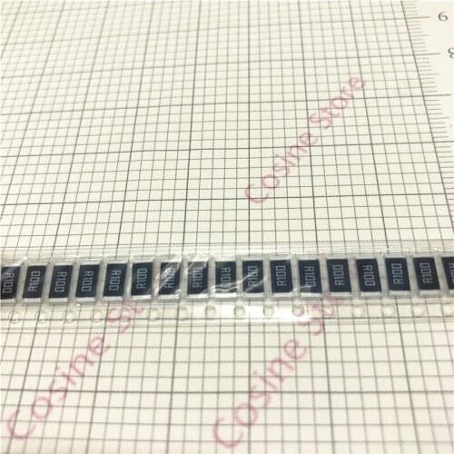 50pcs/lot Lead-Free Thick Film Chips SMD2 Precision Resistor 2512 1% 1W 0R 000 100R 1K 10K 100K 1M 101 102 103 104