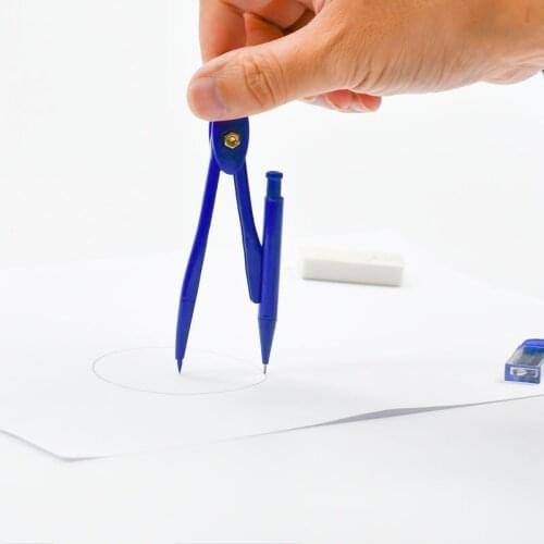 8 pcs/set Drawing Math Professional Compasses Set With protractor/Ruler/Eraser For Drawing Drafting Tools Students Stationery