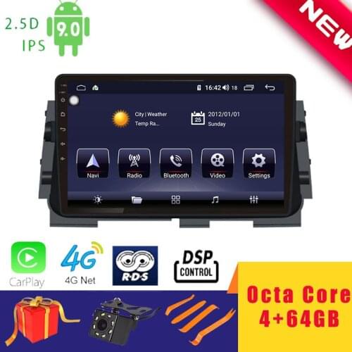 10.1" Android 10.0 Car Multimedia Player Stereo for Nissan Kicks 2017+ Navigation Head Unit Octa Core DSP 2.5D+IPS 4G Carplay