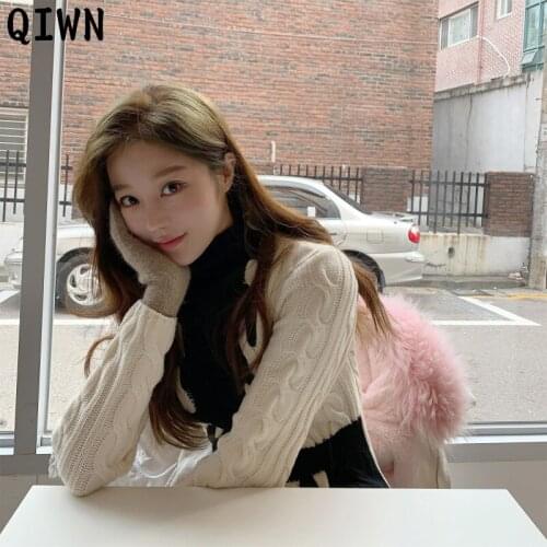 One-Piece Dress Women Autumn Sweater Knit Dress 2020 Winter Korean Office Woman Slim Dresses Female Knitted Sweater Midi Dress