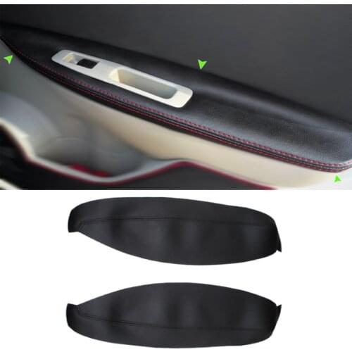For Nissan Qashqai J10 2007 2008 2009 2010 2011 2012 2013 2014 2015 Car Door Handle Panel Armrest Microfiber Leather Cover