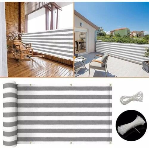 Home Balcony Privacy Screen with Grommets Fence Outdoor Garden Breathable with Grommets Residential Hotel Protection Summer Item