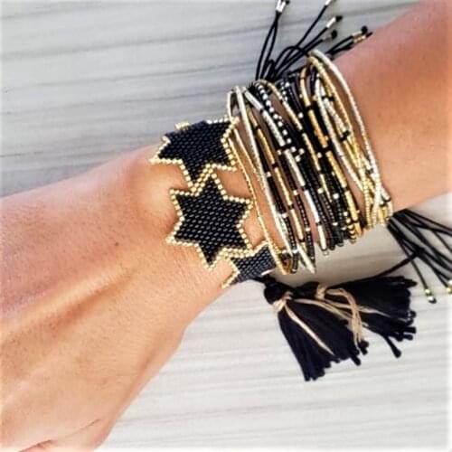 Go2boho Handmade Miyuki Bracelet Set For Women Fashion Black Star Jewelry Men Jewellery Design Beaded Bracelets Pulseras