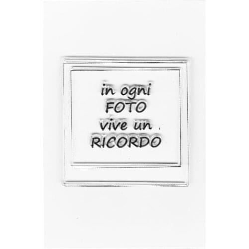 Italian Quote Clear Stamps In every photo lives a memory frame stamps for scrapbooking