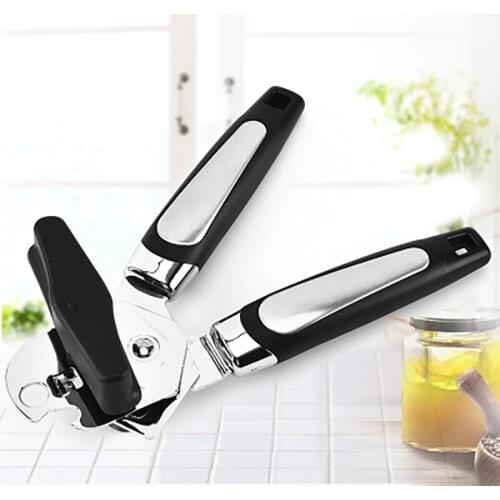 Stainless Steel Can Opener Multifunction Can Opener With Handle Professional Ergonomic Manual Side Cut Can Openers Kitchen Tools