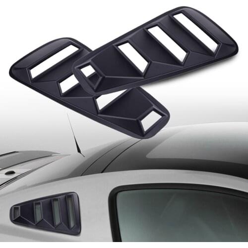 1 Pair 1/4 Quarter Side Window Louvers Scoop Vent Cover Fit for Ford Mustang 2005 2006 2007 2008 2009 2010 2011 2012 2013 2014