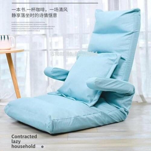 Lazy sofa tatami small apartment bedroom bay window bed folding backrest nursing chair floor single removable and washable