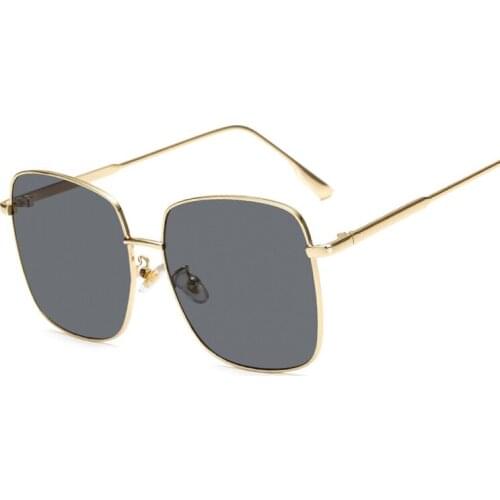 Vintage Square Sunglasses Women Big Frame Luxury Sun Glasses Female Fashion Brand Designer Ocean Mirror Retro Oculos De Sol