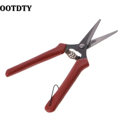 OOTDTY Carbon Steel Head Gardening Scissors Cutting Branch Shears Bypass Pruner