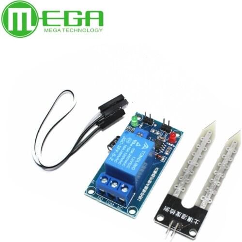 5pcs/lot DC 12V soil moisture sensor relay control module Automatic watering of the humidity starting switch