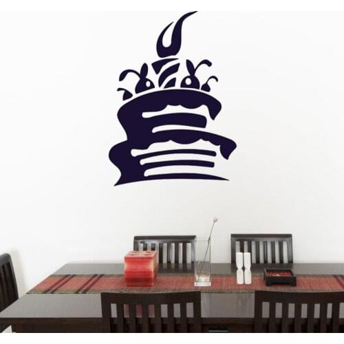 Sweet Gentle Cake Wall Sticker Kitchen Cafe Interior Wall Decals Art Mural Home Decor Kids Nursery Decoration Wallpaper Poster