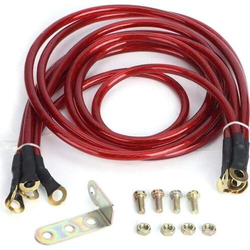 Ground Wire Universal 5-Point Car Ground Wire Reinforced Ground Wire System Kit Modification For All Cars